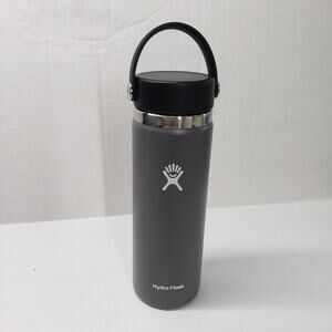 Hydro Flask 20oz With Wide Flex Cap Gray Stainless Steel Insulated Reusable